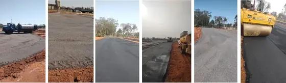Construção de Pista Asfáltica e Arquibancada - Pavimentação e finalização - registro 3
