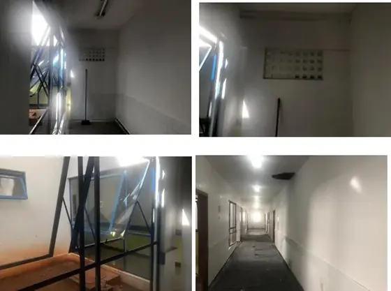 Construção de UTI COVID-19 - Antes e depois - registro 1
