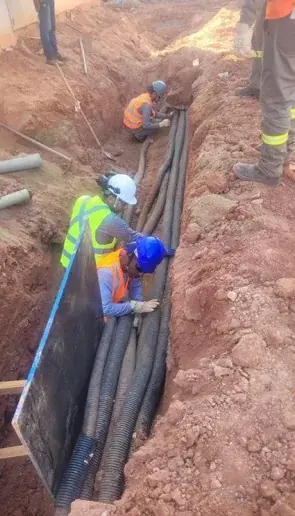 Execução de Drenagem - Tubulação PEAD e Concreto - Drenagem e tubulação - registro 3