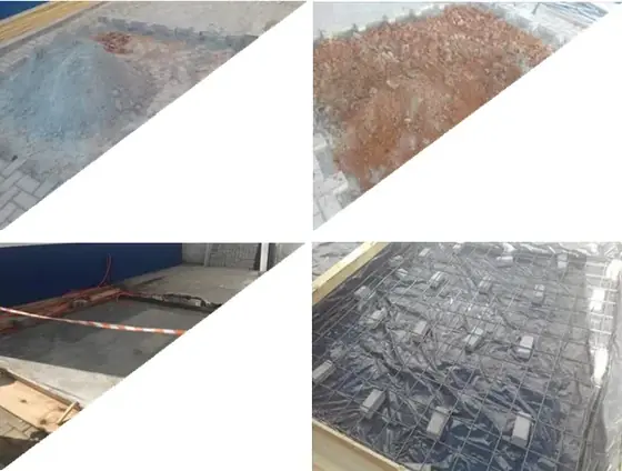 Infraestrutura para Tanque de Oxigênio - Antes e depois - registro 1